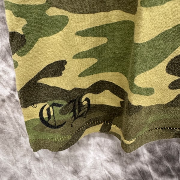 CHROME HEARTS/クロムハーツ CHクロス スクロールラベル カモ柄/迷彩