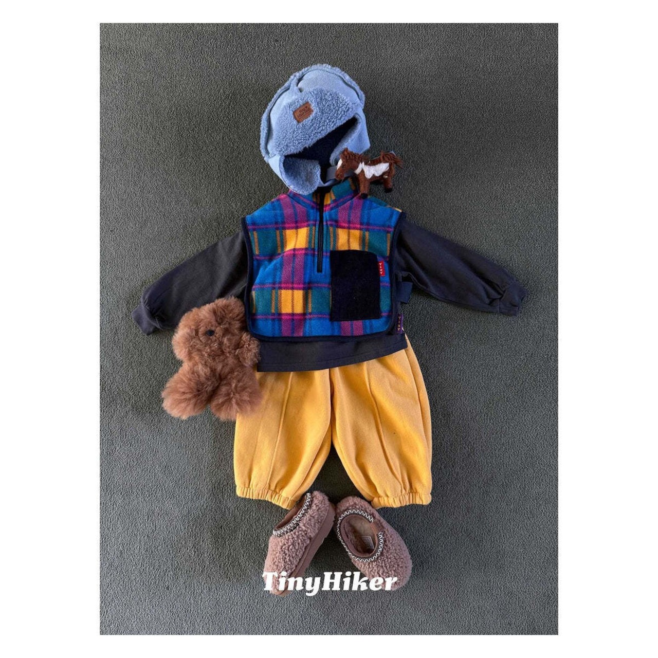 【取寄】Tiny Hiker タイニー刺繍ジョガーパンツ|冬服|韓国子供服