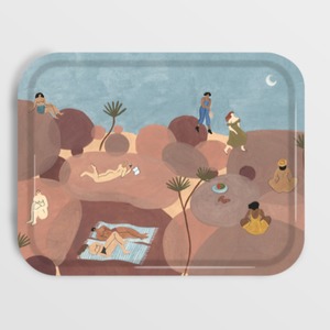 WRAP / Hikers Rectangle Art Tray - Illustrated by Isabelle Feliu-