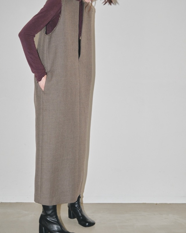 【送料無料】Doubleface Wool Keyneck Dress [TODAYFUL] 12320308