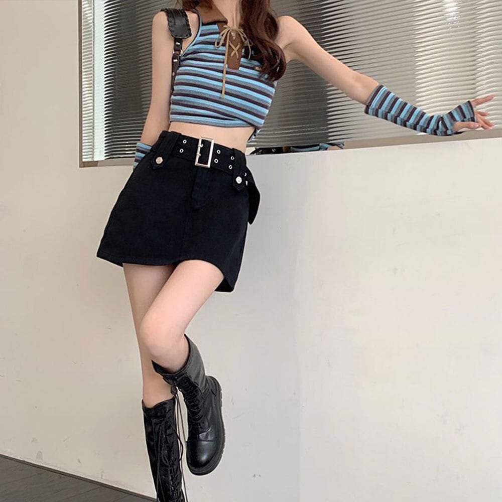 デニム キュロット スカート レディース 韓国 おしゃれ 大人 かわいい