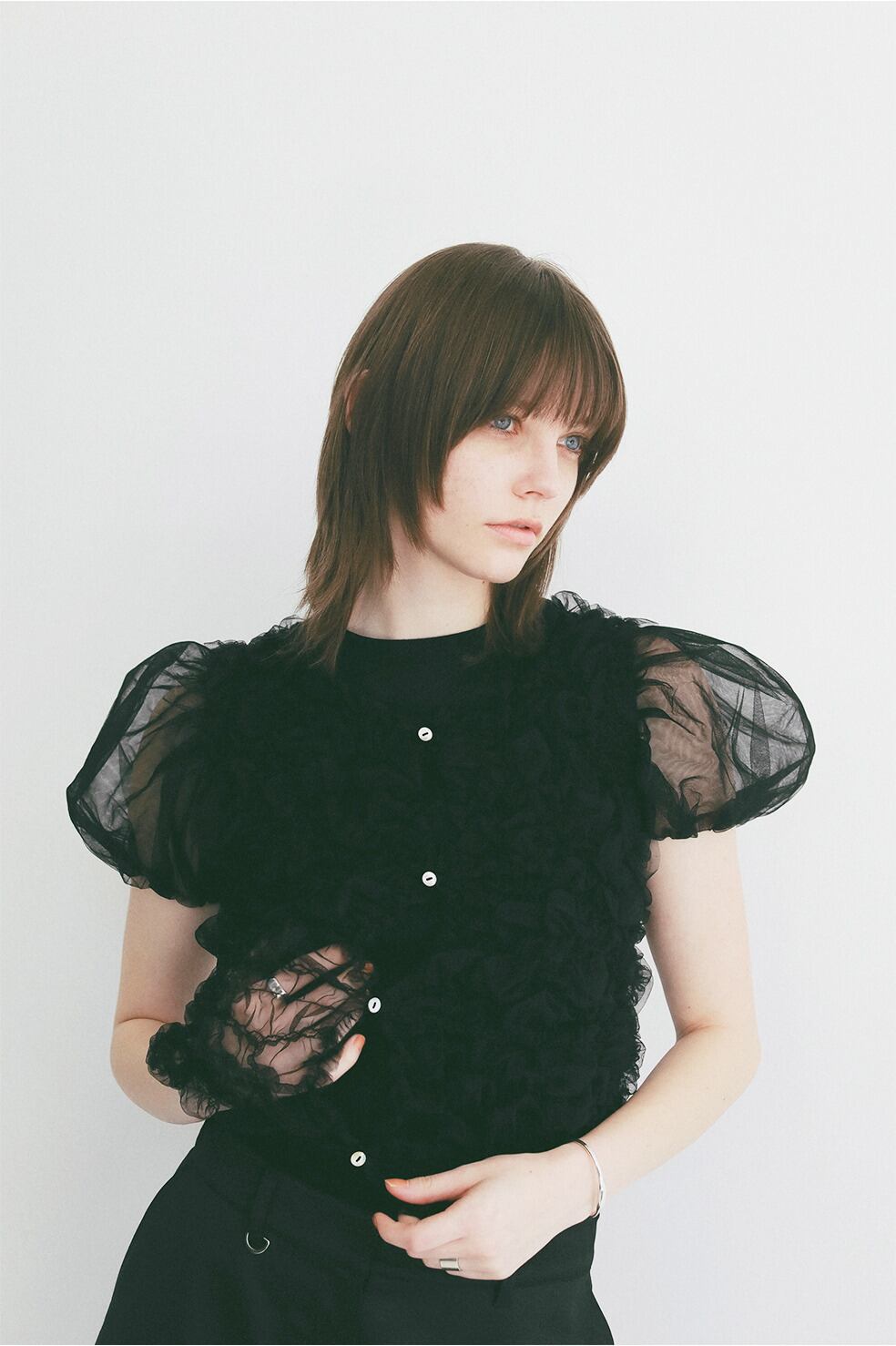 CLANE TULLE VEST LAYERED TOPS | FLICKA ASHIYA