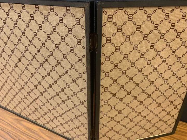 三月三枚折屏風　40号　梅と御所車 屏風 梅と御所車 三月三枚折屏風 40号 | Pay ID