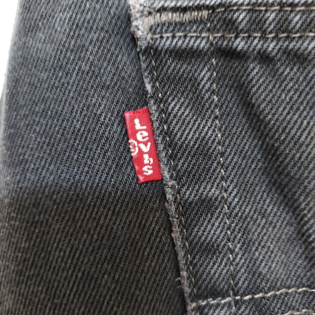 W35 Levi's リーバイス550 ブラックデニム バギーパンツ ワイド 黒