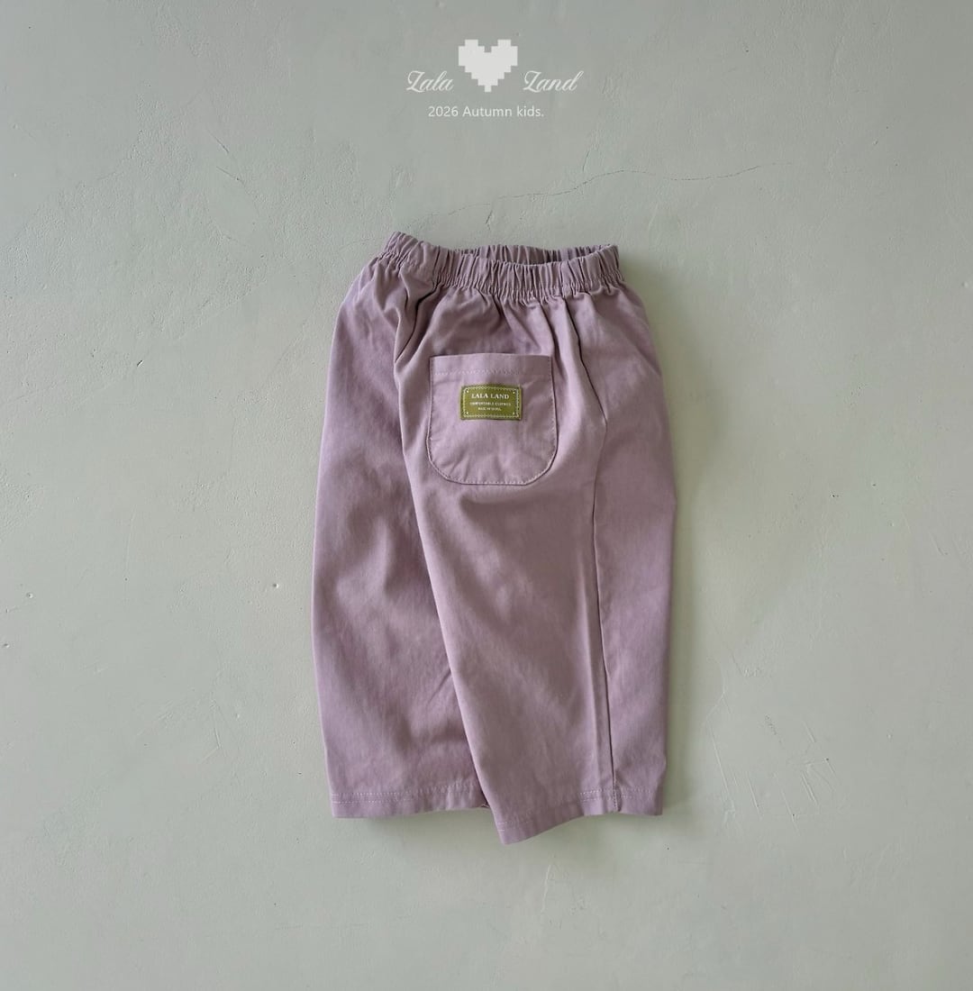 送料無料【予約】/ kids ベーシック綿パンツ /lalaland