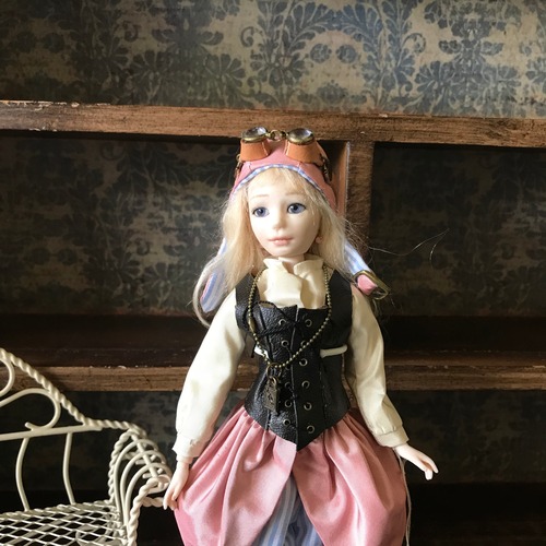 飛行少女 1 パープル目 ピンク×ブルー