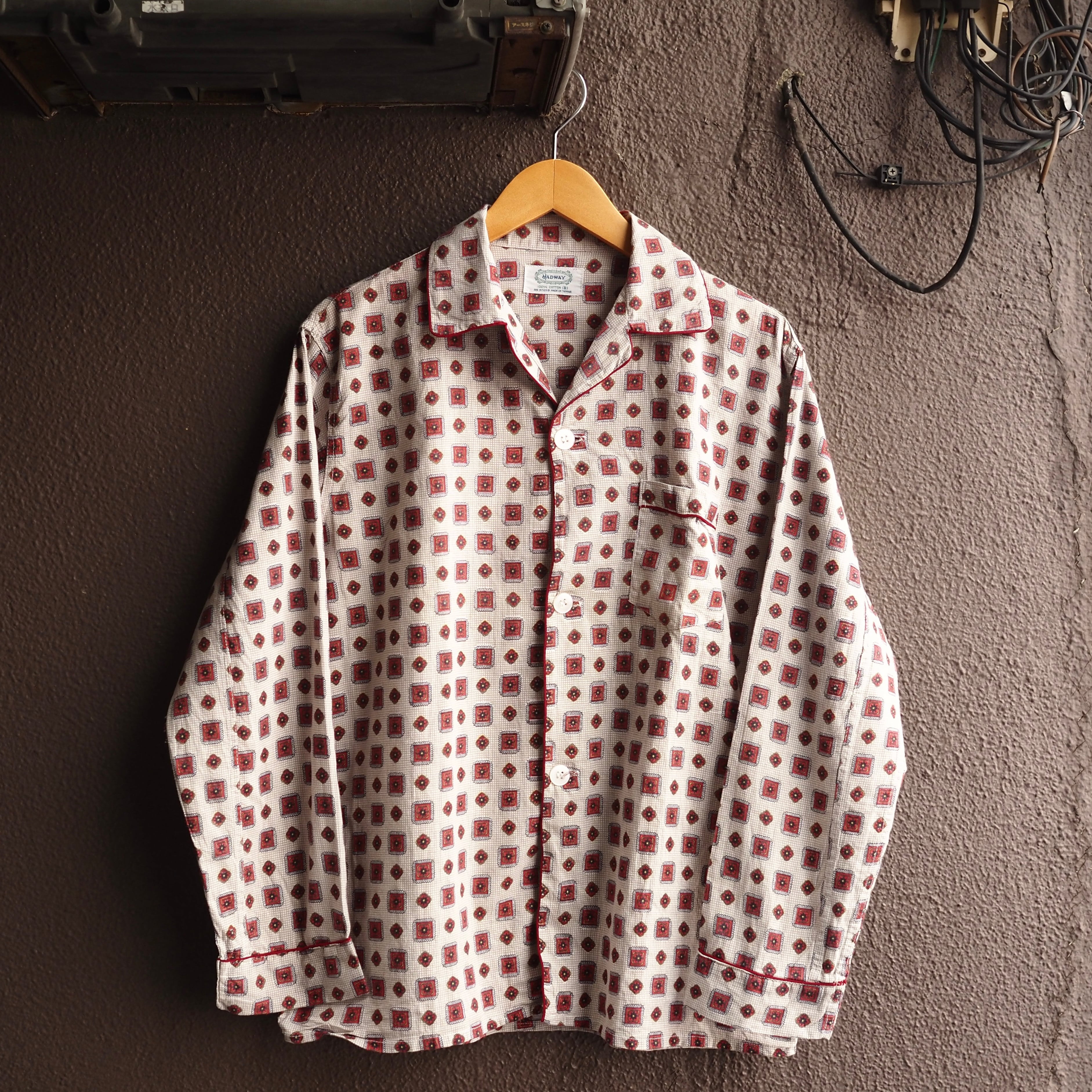 70's vintage パジャマシャツ グランジ Y2K ノームコア