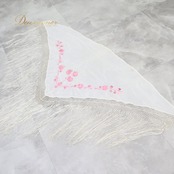 フラメンコ 衣装 シージョ ピキージョ ホワイト系 ピンク系 白 ピンク フレコ 花柄 小物 装飾 華やか 軽い 薄い ダンス パーティ 発表会 かわいい ステージ衣装 発表会衣装 舞台衣装 レディース エレガント 軽量 薄手