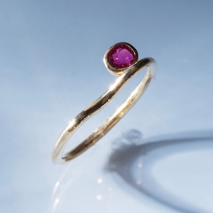 M JEWELRY  K18YG ルビー リング