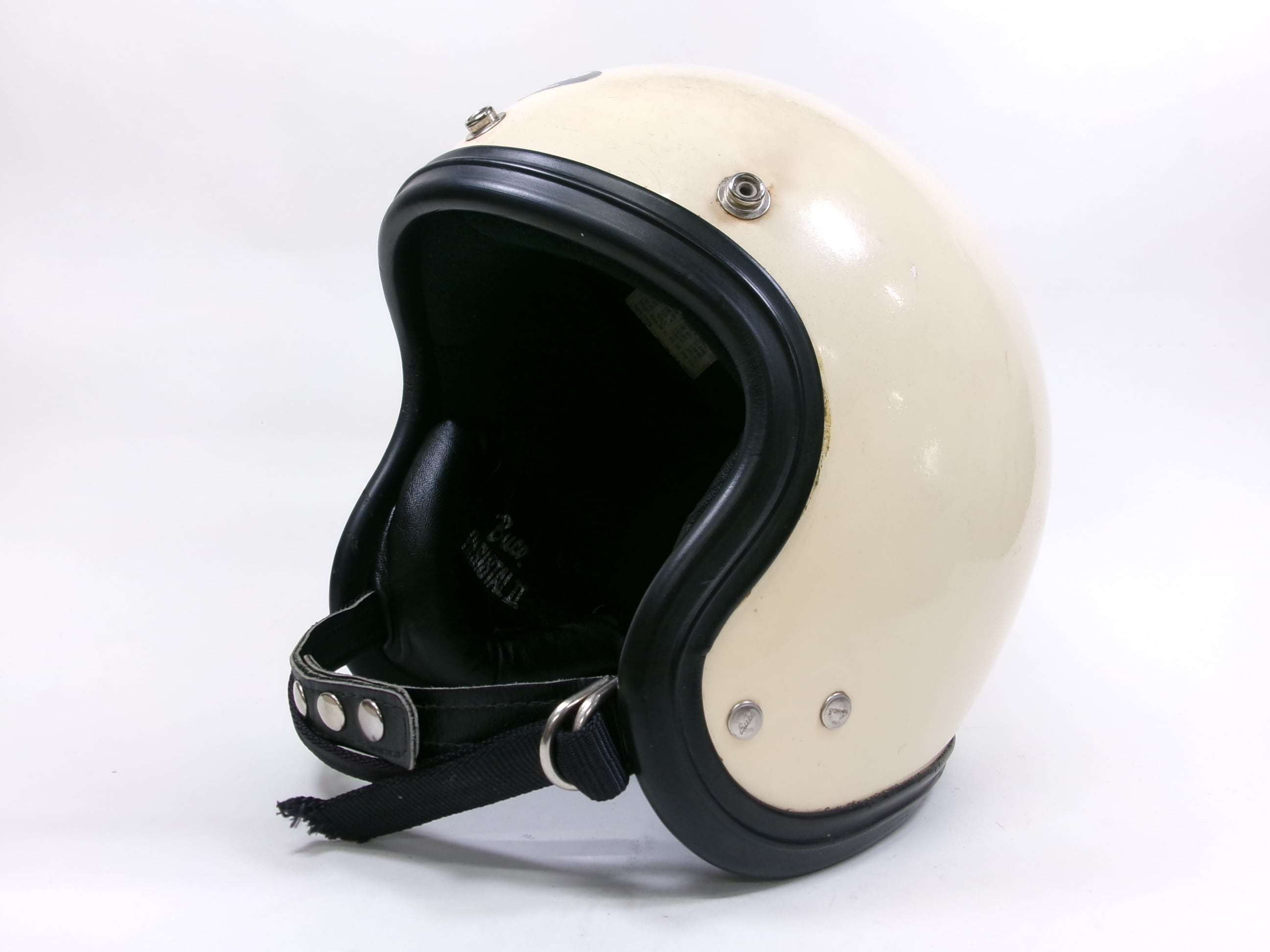 国内外の人気が集結 McHAL The McHAL Sシェル！60s ジェットヘルメット 60 ☆ 革巻き オートバイ