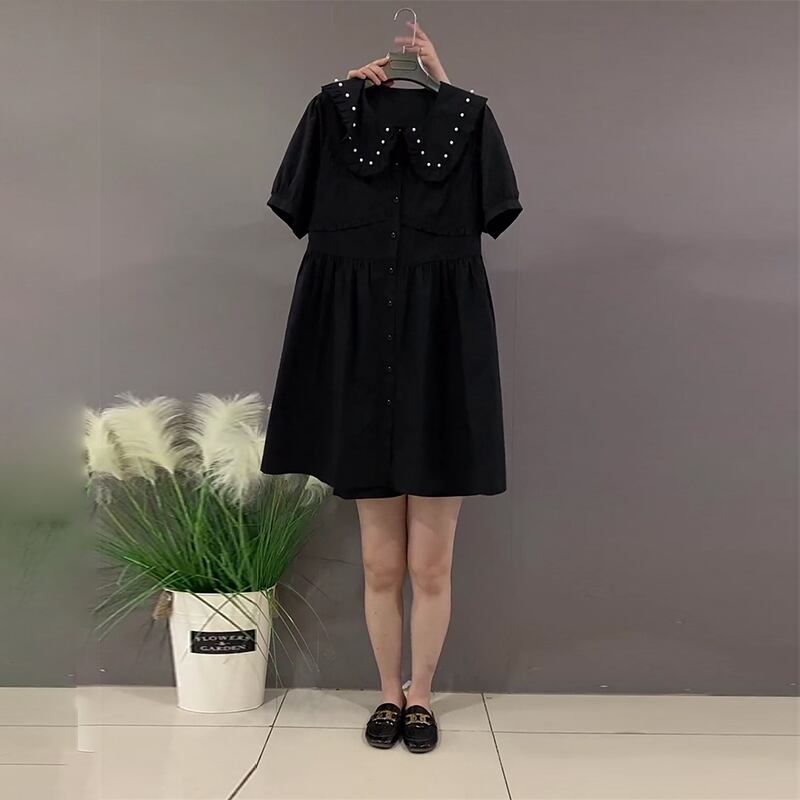 サマードレス スカート 大きめサイズ 夏物 ミックスインファッション66670730121