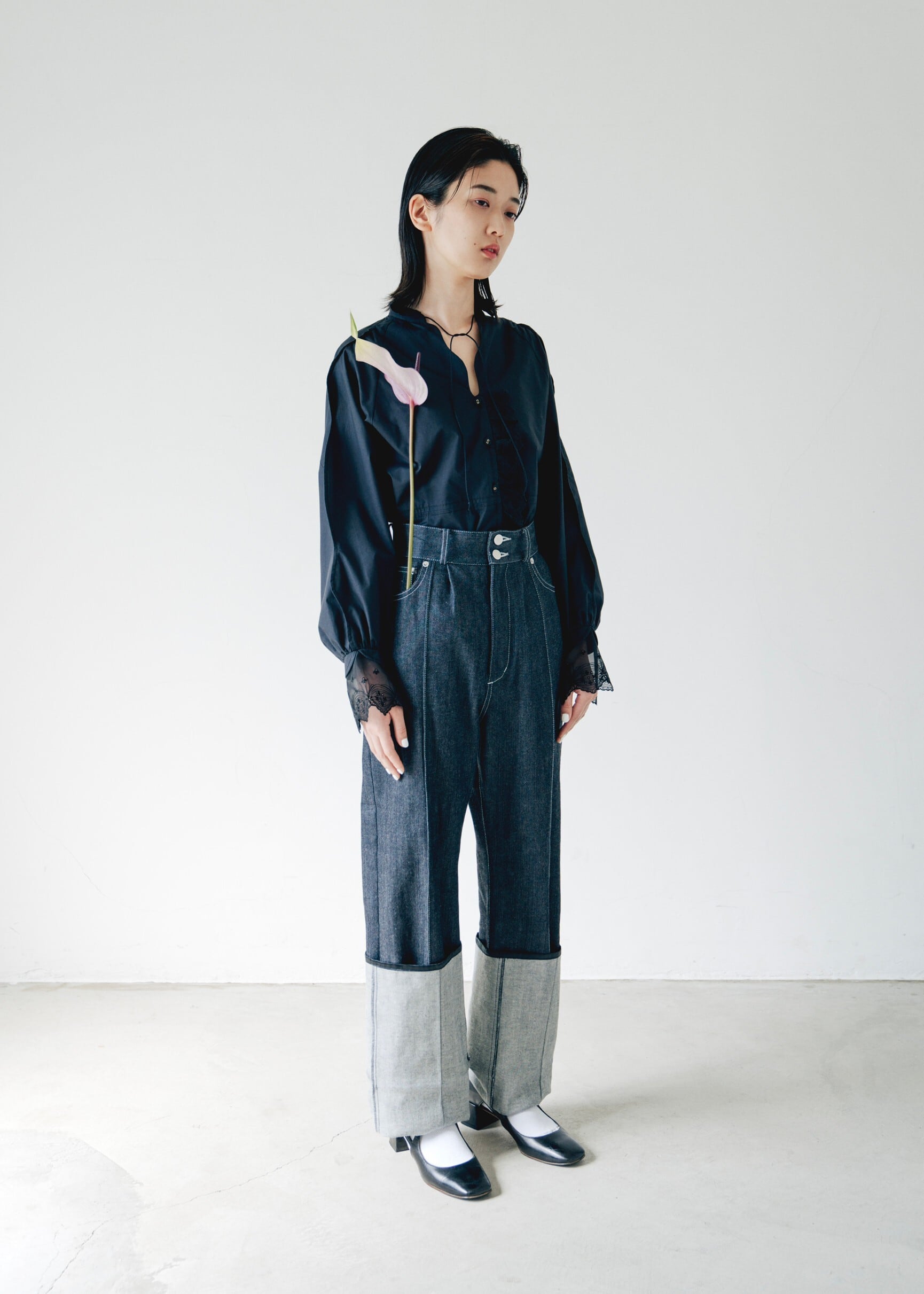 ritsuko karita R denim pants