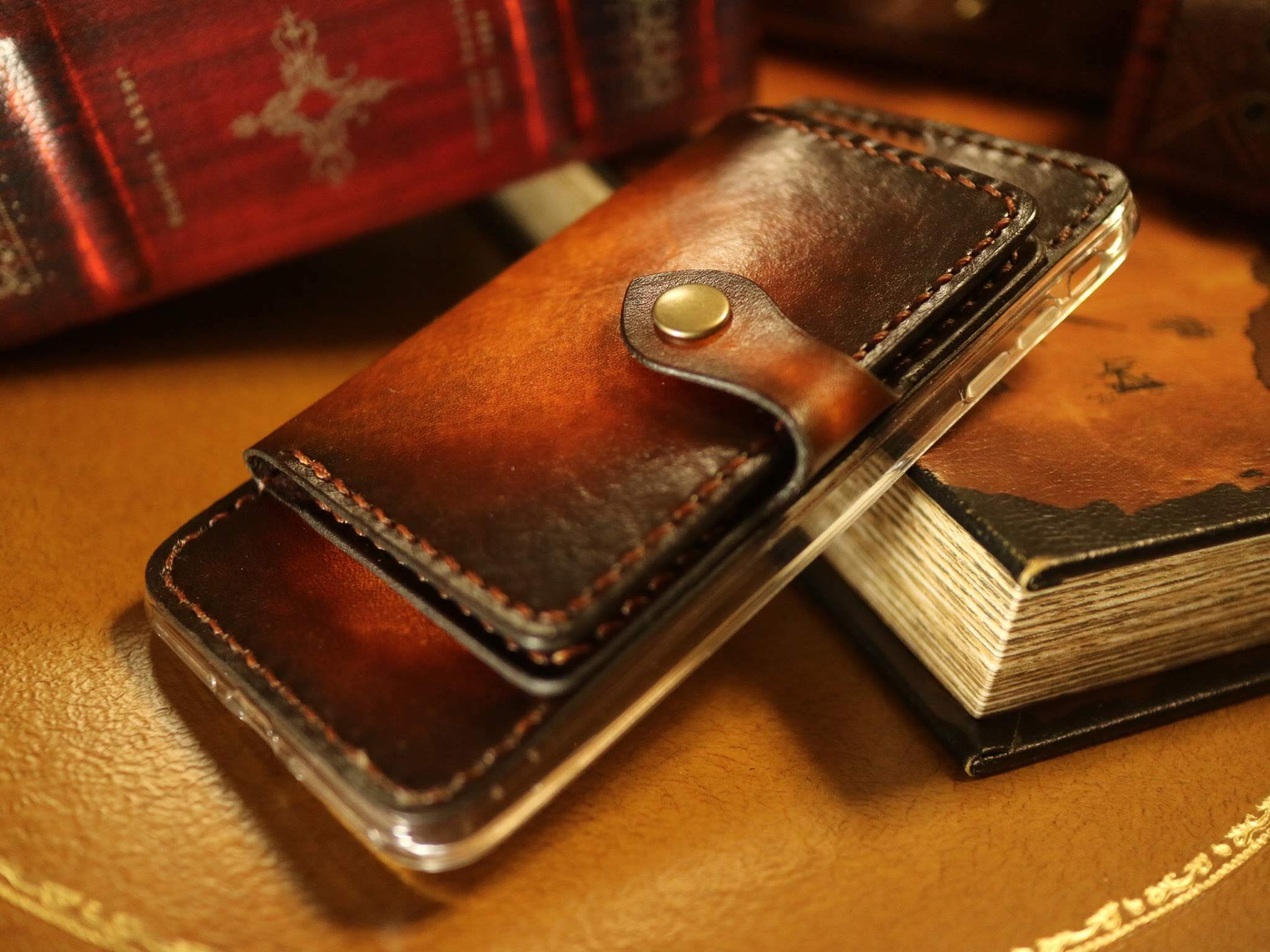 カバータイプ 本革手染めiphoneケース | Haruleather