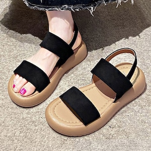 厚底 ベルトサンダル レディース 春夏 韓国 サンダル きれいめ 大人 カジュアル おしゃれ 履きやすい 歩きやすい ビーチサンダル 海水浴 プール アウトドア 旅行 大人可愛い 大人女子