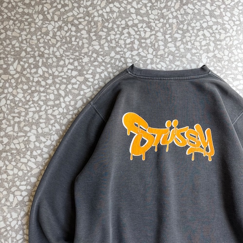 STUSSY / 00’s usa製 Paint sweat size L