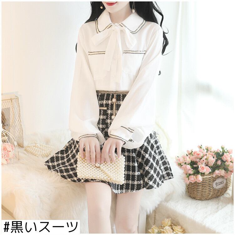 bubbles リボンタイスクールニット M BUBBLES】リボンタイオフショル