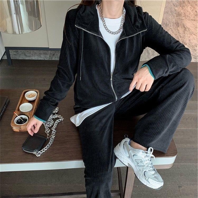 セットアップ カーディガン パーカー スポーツパンツ カジュアルパンツ