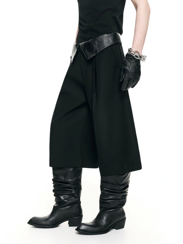 WONDERWEN Shadow Veil Layered Wide Slacks スラックス | Juns