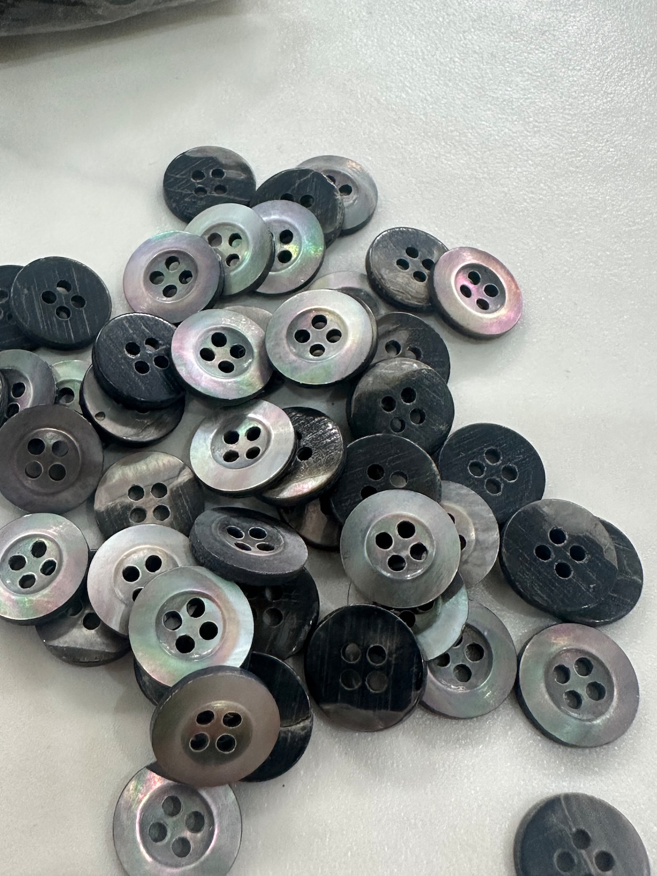 【単体購入不可商品】jn855 11mm黒蝶貝シェルボタン