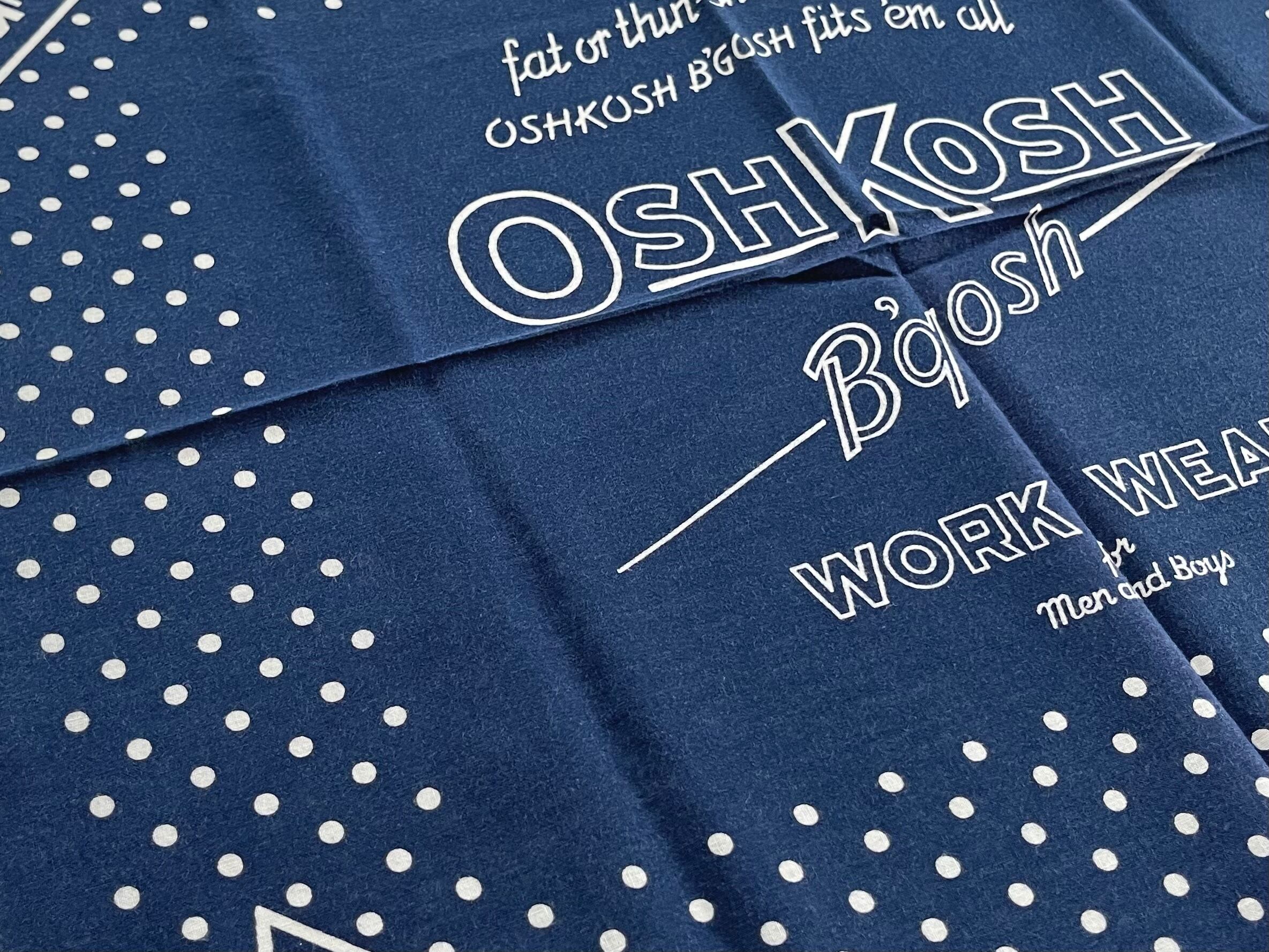 Good】60s OSHKOSH(オシュコシュ) ヴィンテージバンダナ USA アメリカ