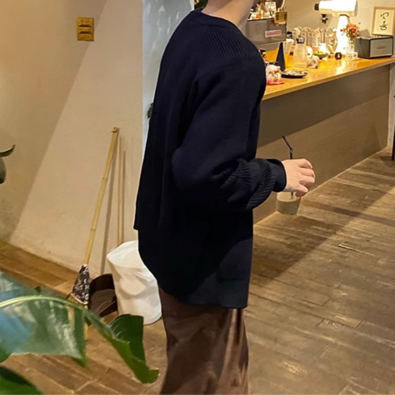 ジップアップシンプルカーディガン　921