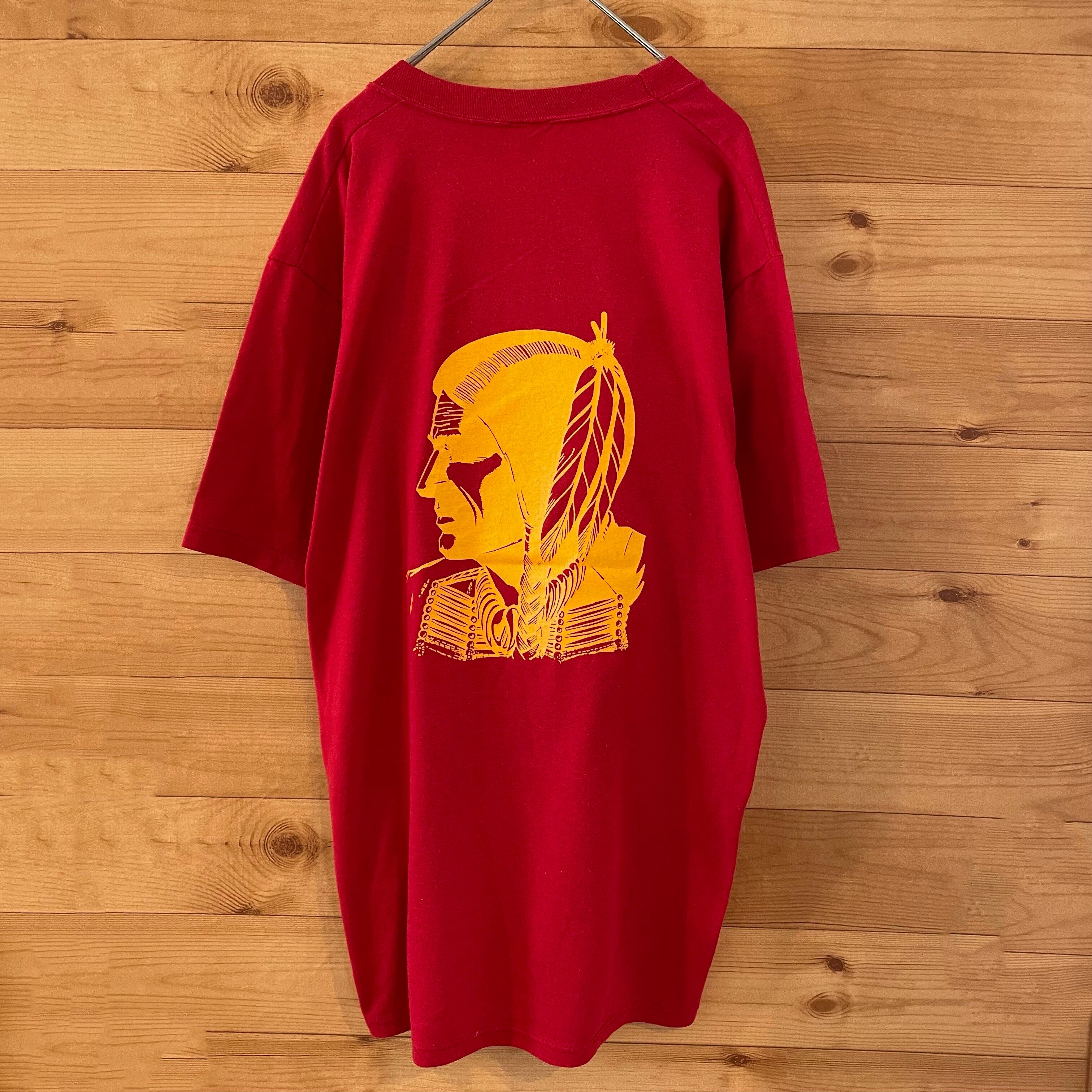 Velva Sheen】80s 90s USA製 Tシャツ スクール 両面プリント バック