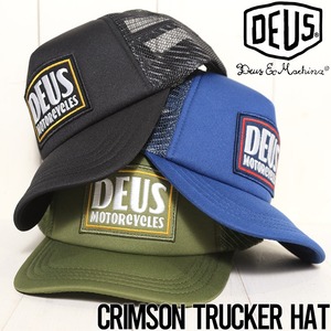 メッシュキャップ 帽子 Deus Ex Machina デウスエクスマキナ CRIMSON TRUCKER HAT DMP2271541BLK