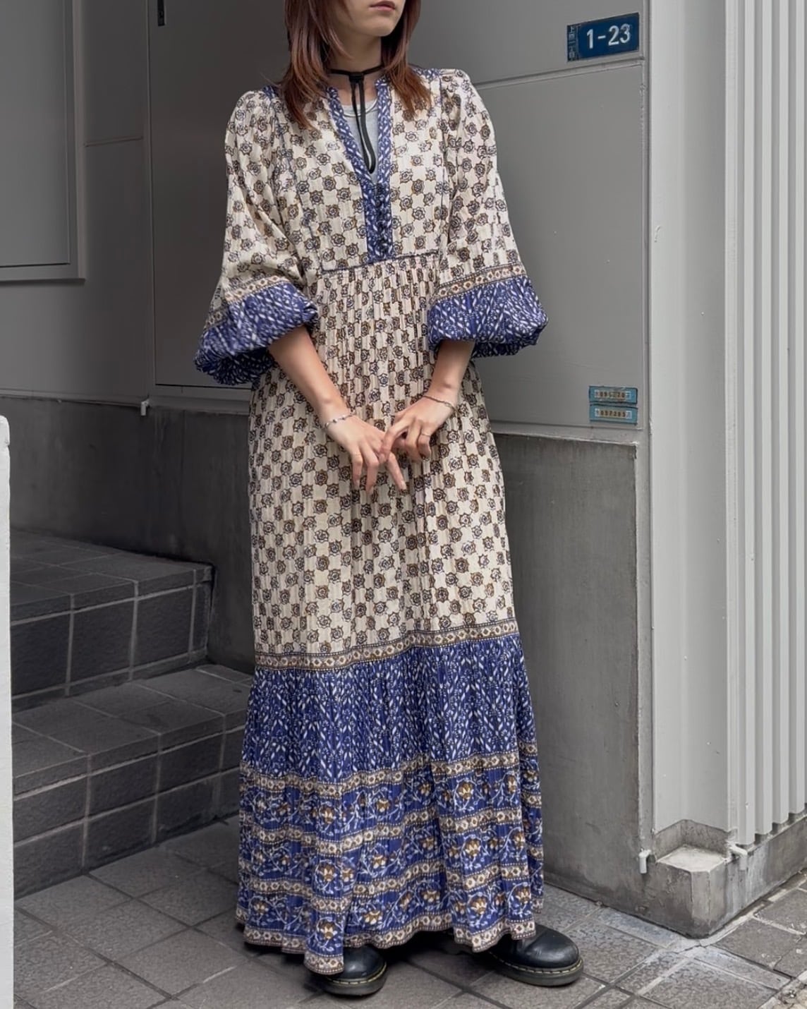 極美品♡サラマリカ　Cotton Kika Ethnic Print Dress Sara mallika