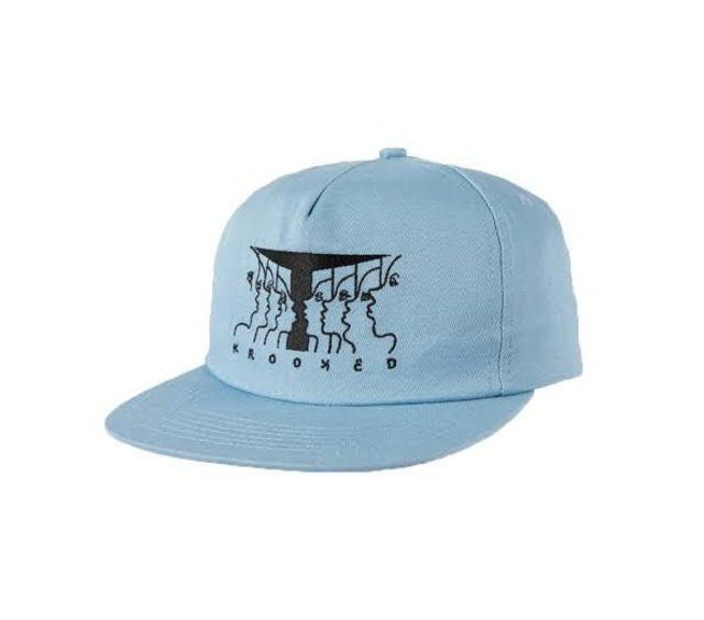 KROOKED / FACE SNAPBACK / LT.BLUE