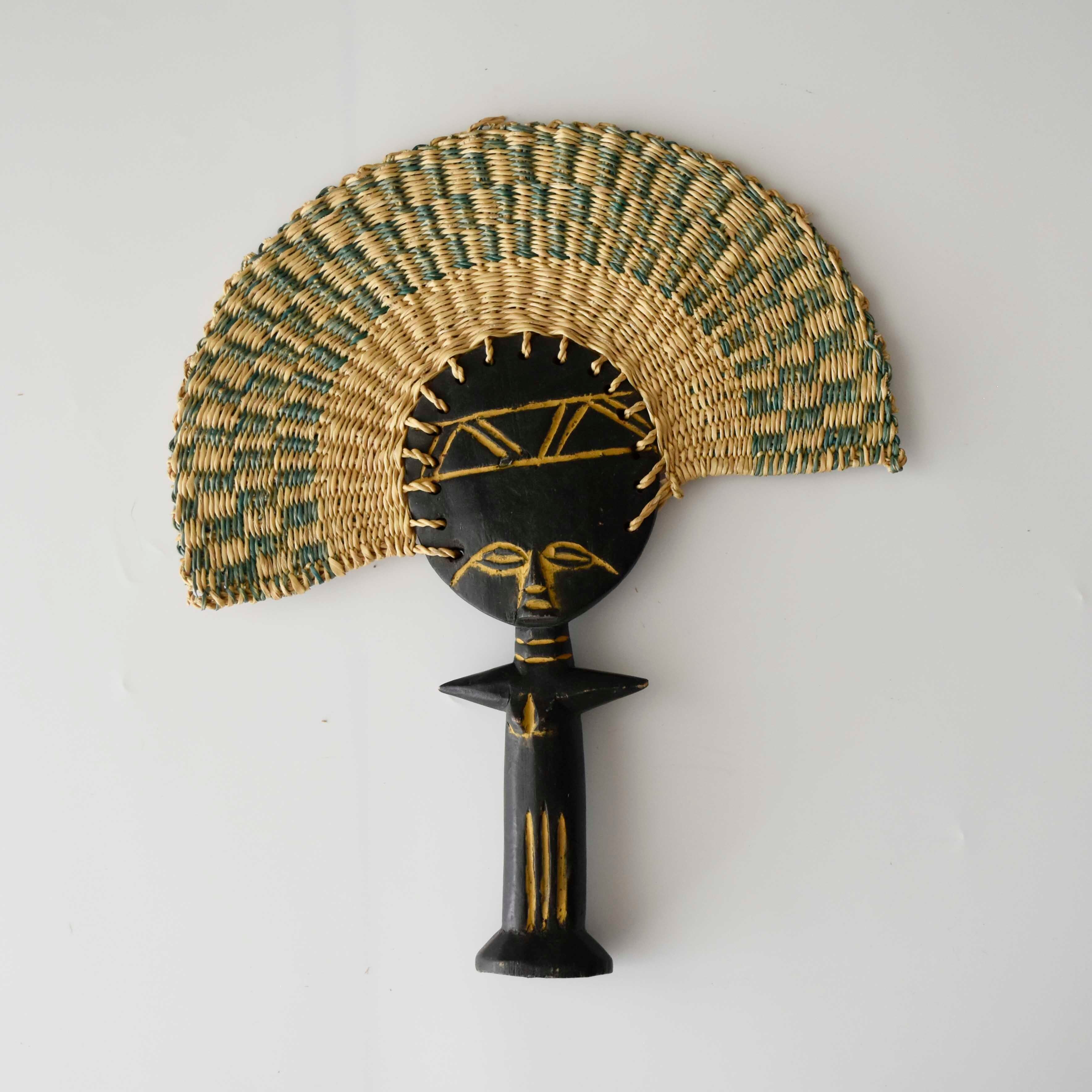 【Vintage】ブルキナファソ・アートファン+wood ③