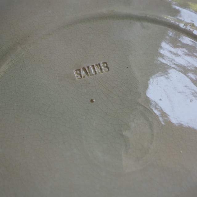 2羽の小鳥のバルボティーヌ皿 1900年頃 サラン窯 | ヴィラモンローズ