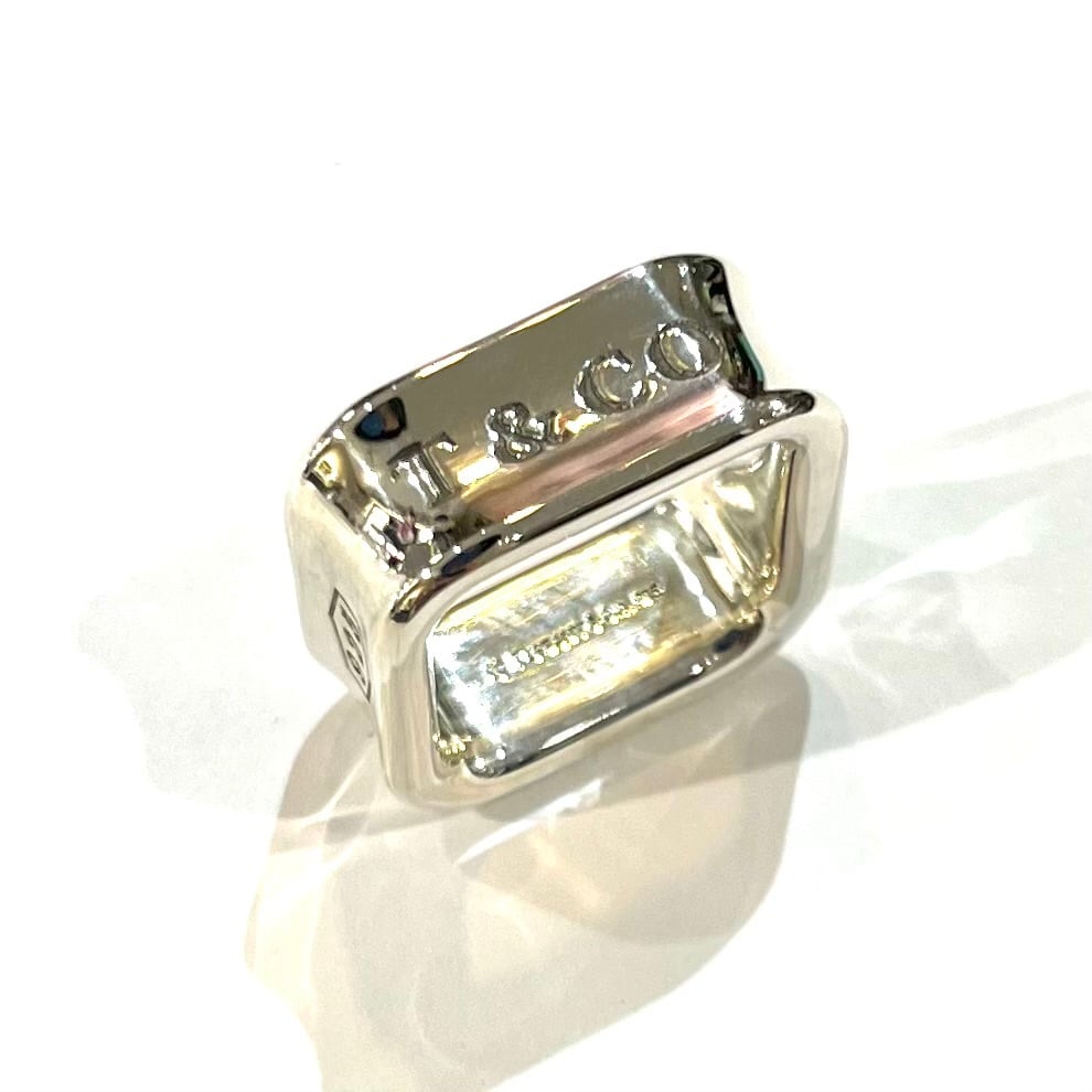 TIFFANY&CO.】【5-6号】2392希少1837 スクエアリング／シルバー925