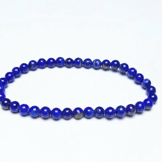 ラピスラズリ ブレスレット 5mm 一点物 メール便可 [M便 1/10] 111-48298