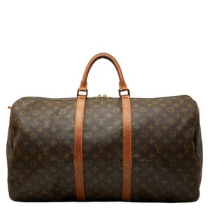 ルイ ヴィトン モノグラム キーポル55 ボストンバッグ トラベルバッグ M41424 ブラウン PVC レザー レディース LOUIS VUITTON 【中古】