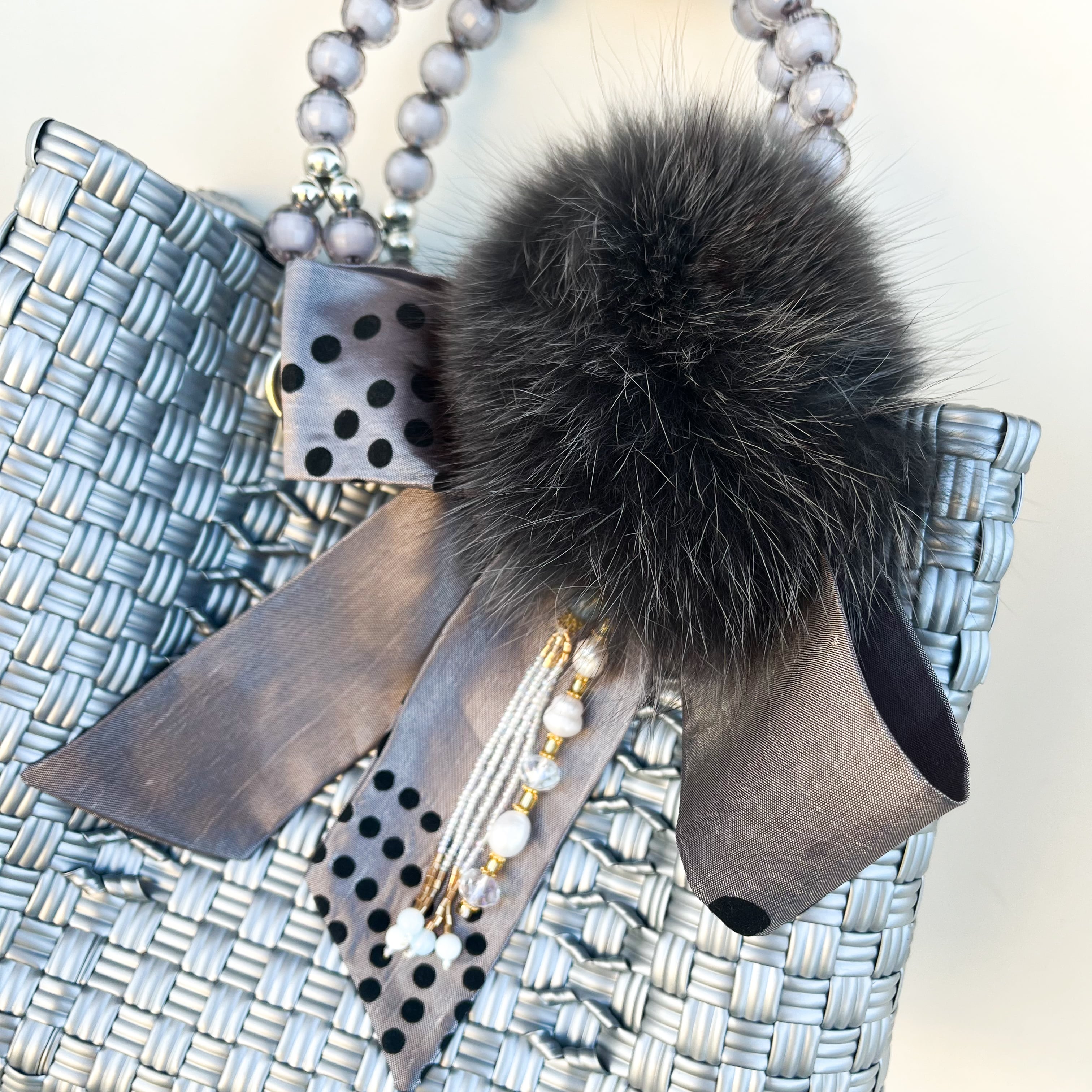 Balinesebag】バリニーズバッグ -Fur Series- MSサイズ シルバー | 恋のトリコ Balinesebag】バリニーズバッグ -Fur Series- MSサイズ シルバー | 恋のトリコ