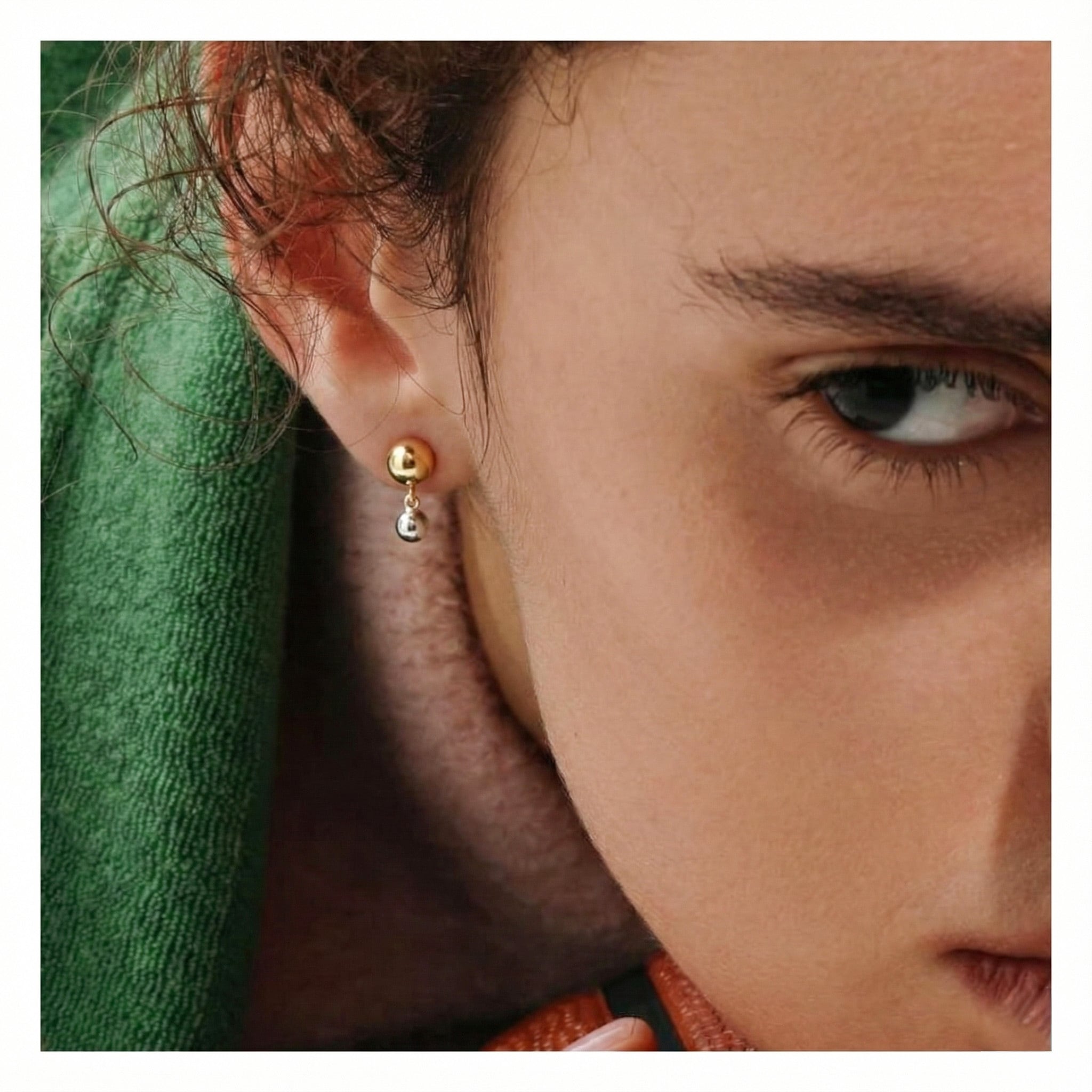 316L Elegant Bi-color Ball Pierce