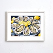 The World Is Your Oyster Ⅱ｜ユーモアとアートが融合したオイスターモチーフの抽象ポスター｜個性を引き立てるモダンインテリアにA4ポスター