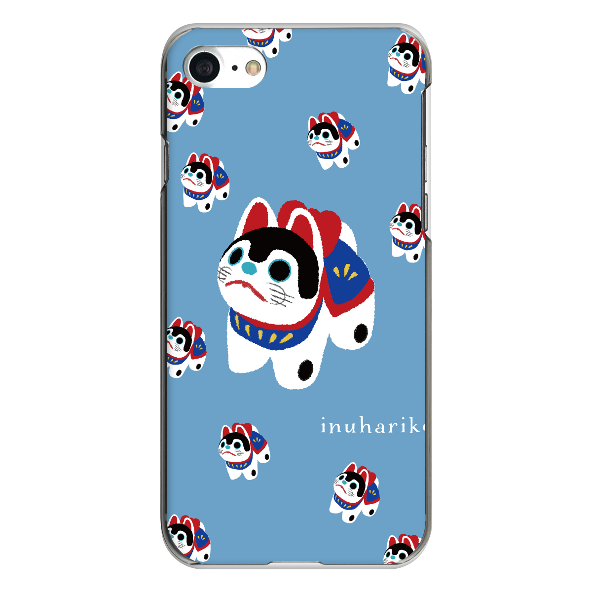 iPhone対応 スマホ ハードケース クリア 犬張子&犬張子いっぱい 伝統 日本 デザイナーズ 【iPhone17 / iPhone16e / AQUOS / Xperia 他 iPhone / Android ほぼ全機種対応】 |desr2659