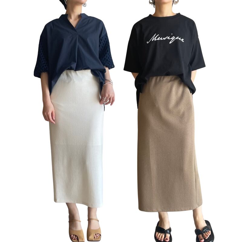 (モカのみ)【ma couleur】スウェードライクスカート