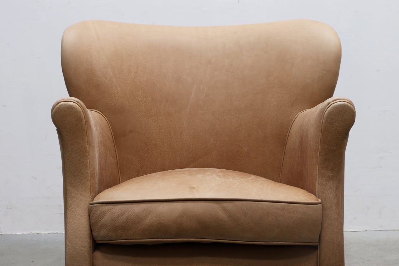 HALO ハロ FAT LUXE GREEN WHICH CHAIR 本革 1P ソファ レザー