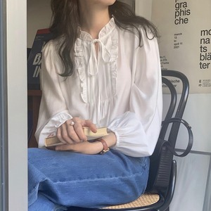 ピンタックフリルブラウス　A1758