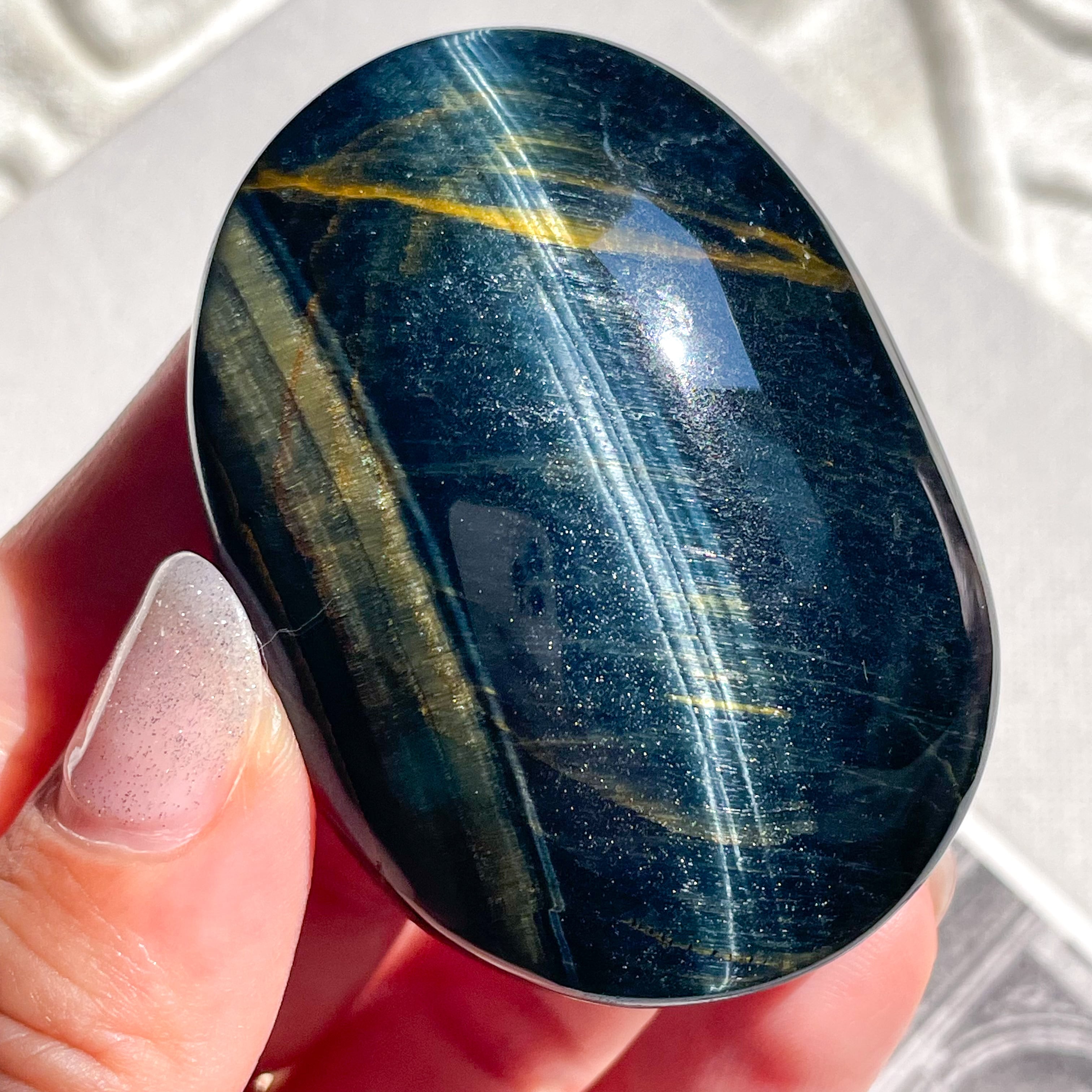 Blue Tiger's Eye 3 ✧ ブルータイガーアイ | FLUXY - 天然石と鉱物の