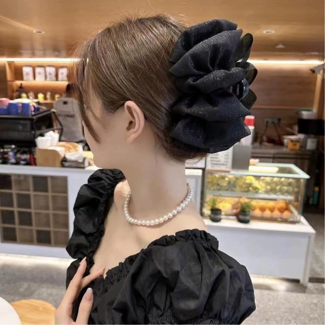 レディース ヘアクリップ ヘアアクセ グリーン 上品 インポート 韓国