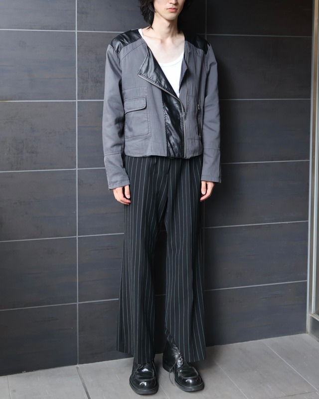 ankle length stripe slacks
