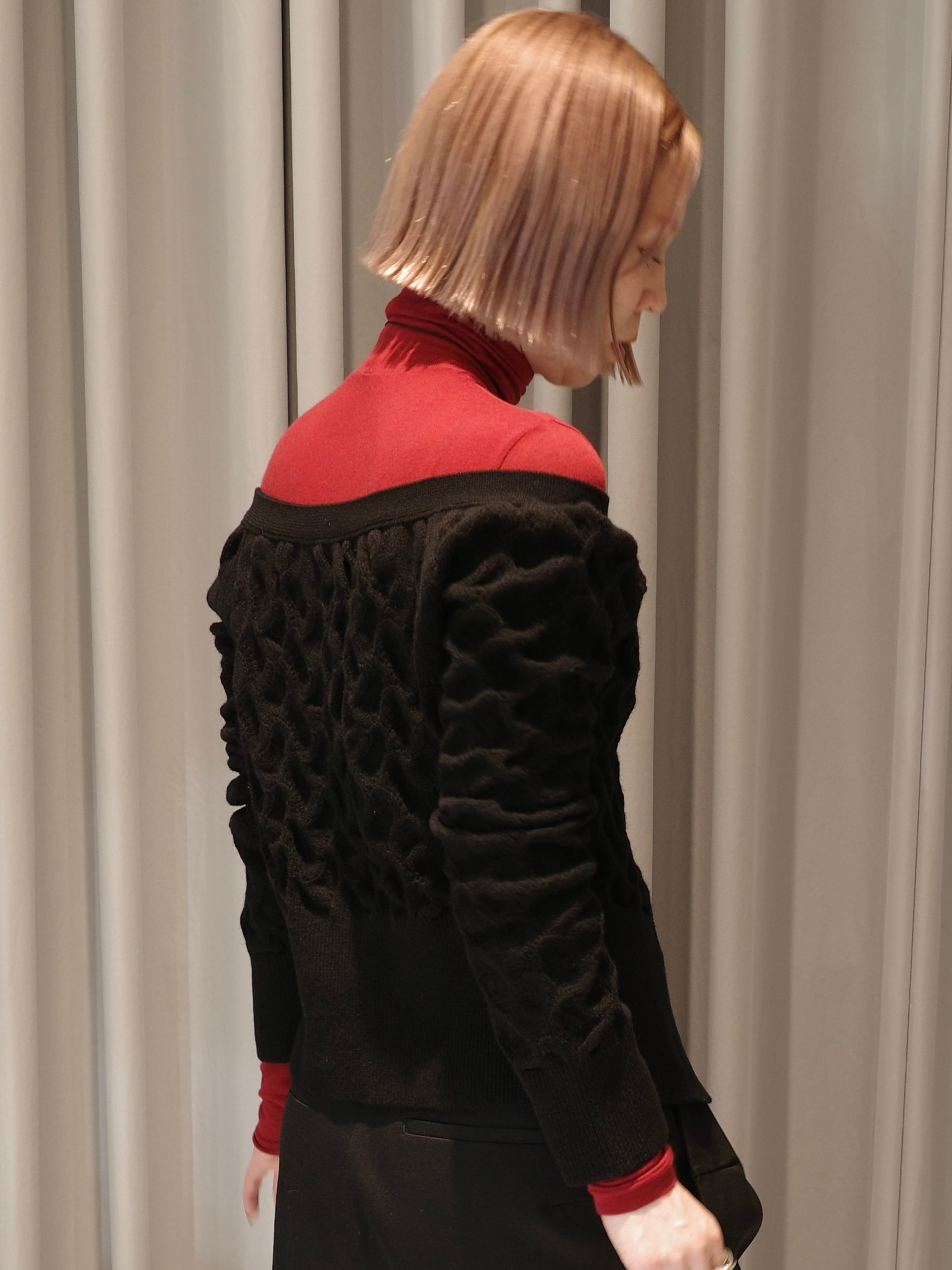 25AW】PHOTOCOPIEU フォトコピュー / OFF-SHOULDER SWEATER / オフ