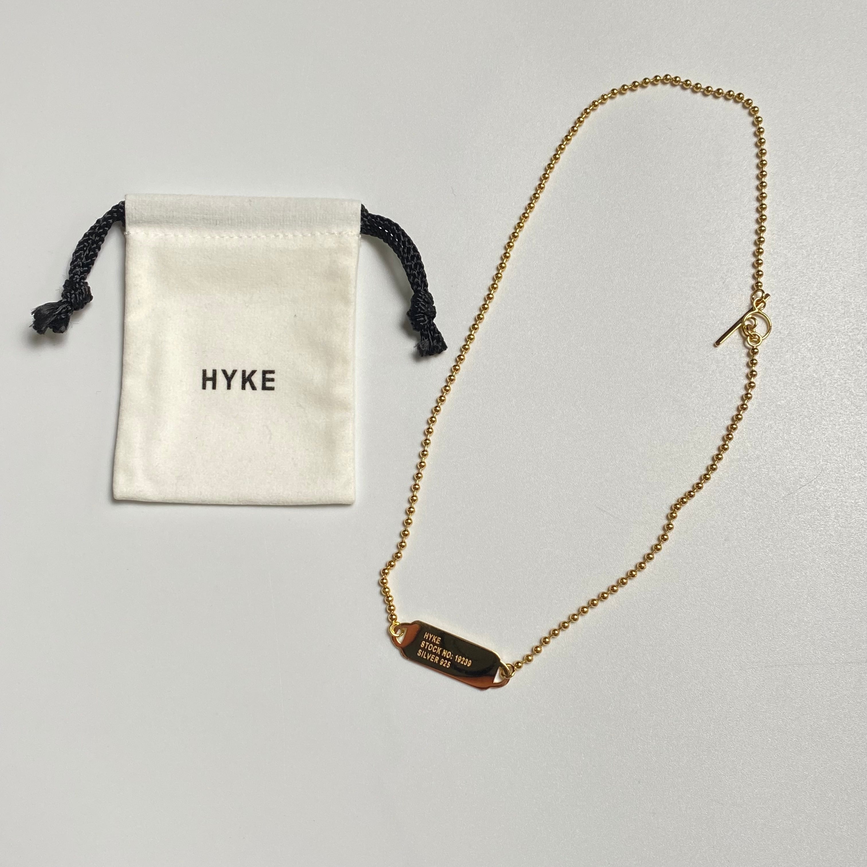 HYKE【ハイク】BALL CHAIN NECKLACE SMALL(No.19239 GOLD). | glamour online powered  by BASE