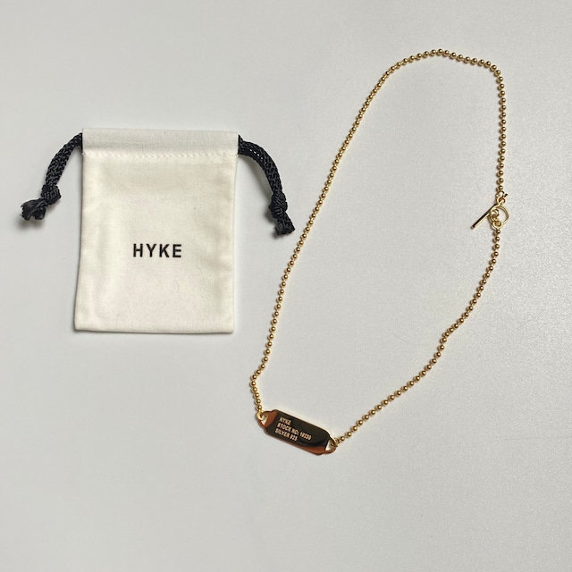 HYKE【ハイク】BALL CHAIN NECKLACE  SMALL(No.19239 GOLD).