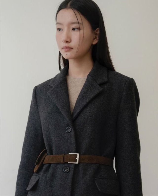 (予約) miel / Single wool coat 3color