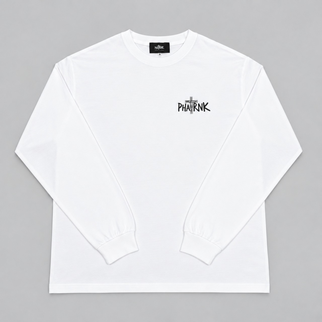 CHIRIST BACK LOGO RHINESTONE L/S TEE