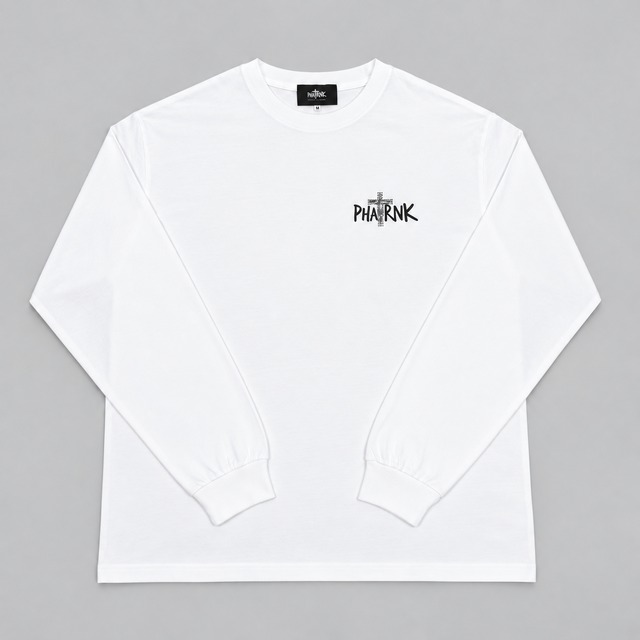 CHIRIST BACK LOGO RHINESTONE L/S TEE
